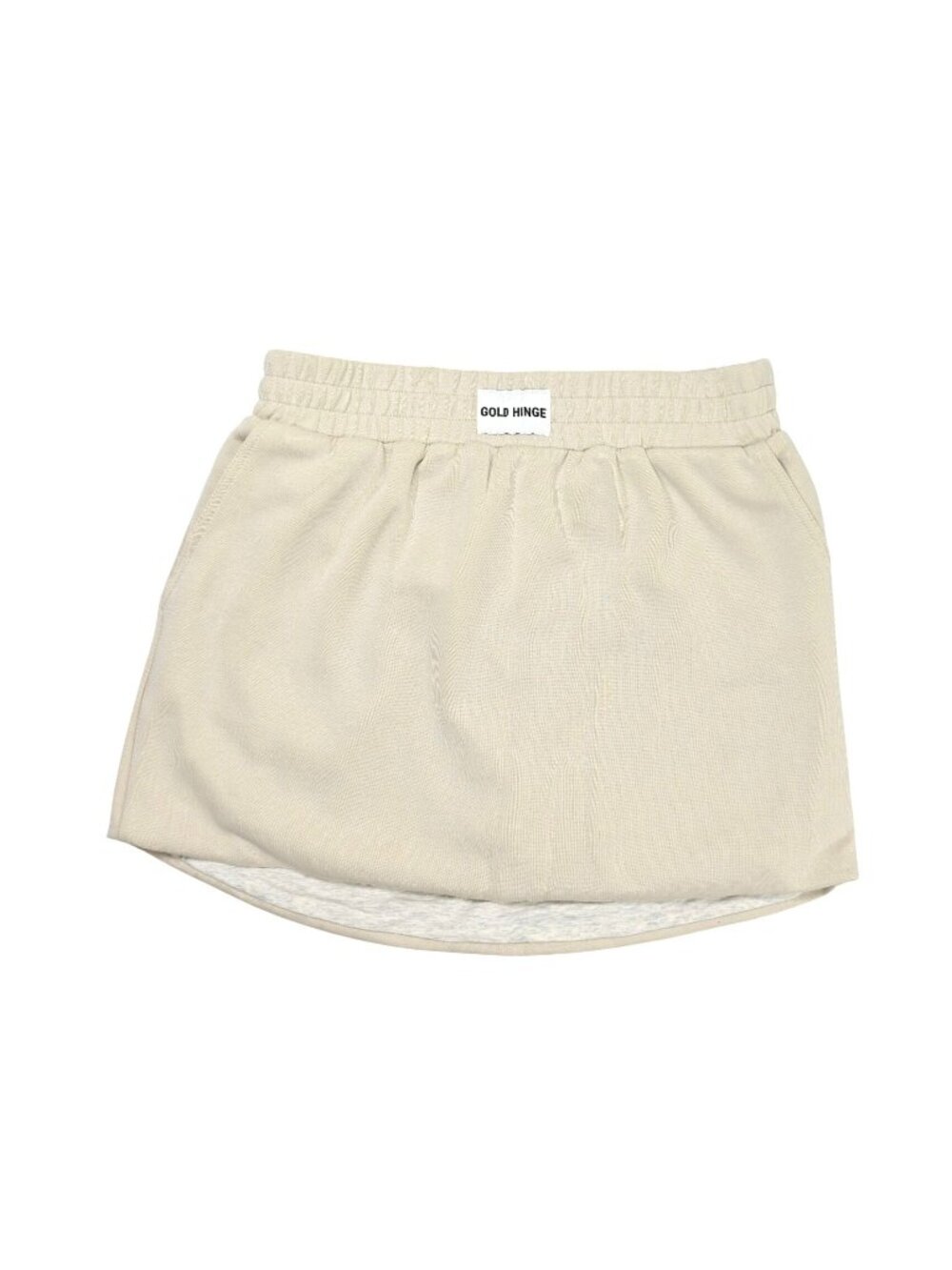 Gold Hinge LuxeSoft Bubble Skirt in Natural